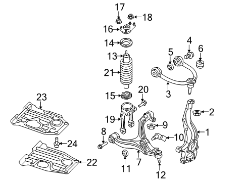 2007 Jeep Commander Coil Spring, Front Diagram for 52124204AB