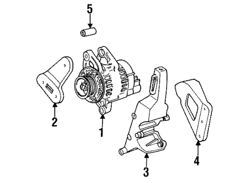 1997 Dodge Intrepid Alternator Diagram for 4609093