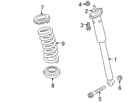 2005 Chrysler 300 Spring, Rear Diagram for 4895315AA