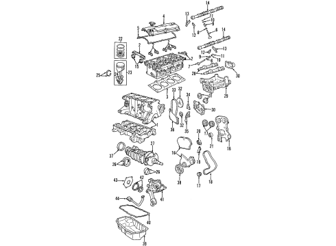 1998 Chrysler Sebring Engine Support Diagram for 4593337AF