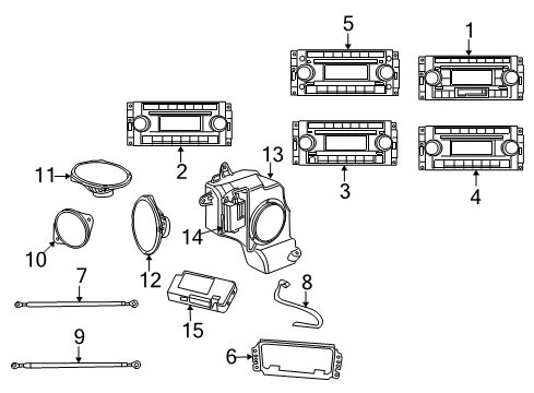 2007 Jeep Compass Ground Cable Diagram for 4671169AC