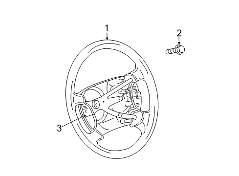 2005 Dodge Durango Steering Wheel & Trim Diagram