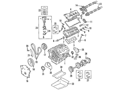 2007 Chrysler Sebring Timing Cover Diagram for 4892056AB