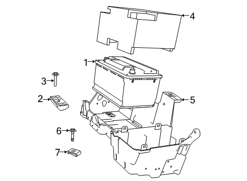 2024 Ram 2500 Negative Cable, Passenger Side Diagram for 68360692AD