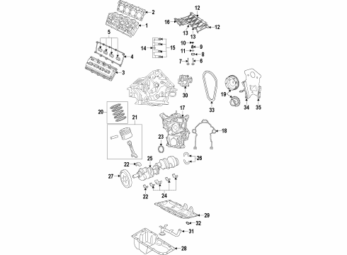 2009 Dodge Ram 1500 Vibration Damper Diagram for 4736604AA