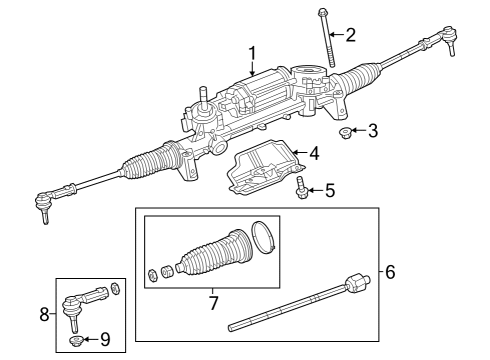2015 Dodge Dart Outer Tie Rod Nut Diagram for 6510655AA