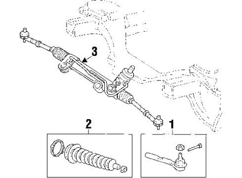 2011 Ram Dakota P/S Pump & Hoses Diagram