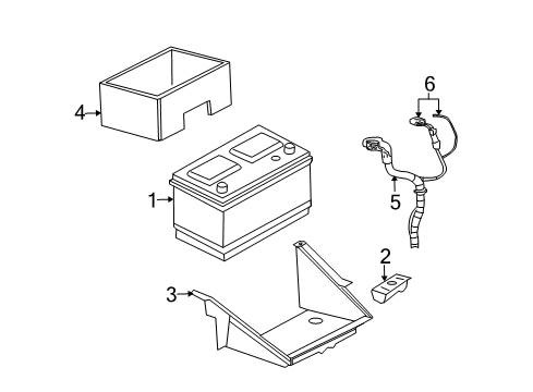 2009 Chrysler Aspen Positive Cable Diagram for 4801764AC
