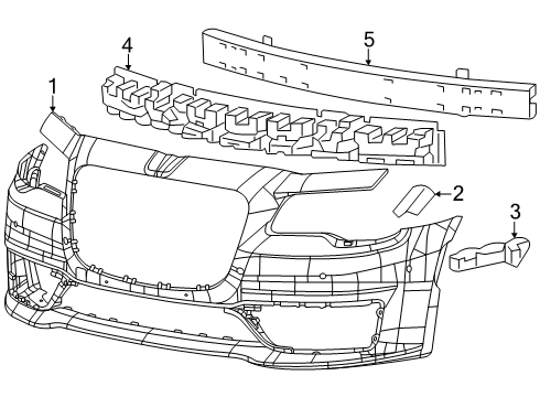 2022 Chrysler 300 Bumper & Components - Front Diagram 2 - Thumbnail