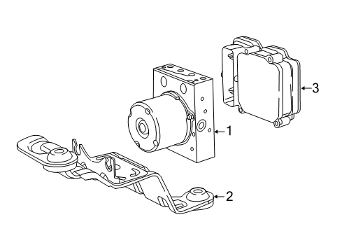 2025 Chrysler Pacifica Control - Anti-Lock Brake System Diagram for 68721993AA