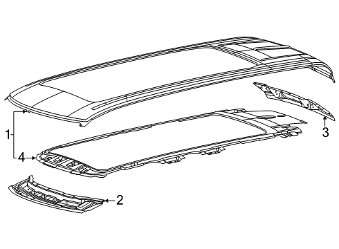 2025 Ram 1500 Roof & Components Diagram 2 - Thumbnail
