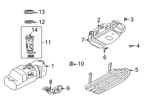 1998 Dodge Durango Fuel Pump Diagram for 5083317AC