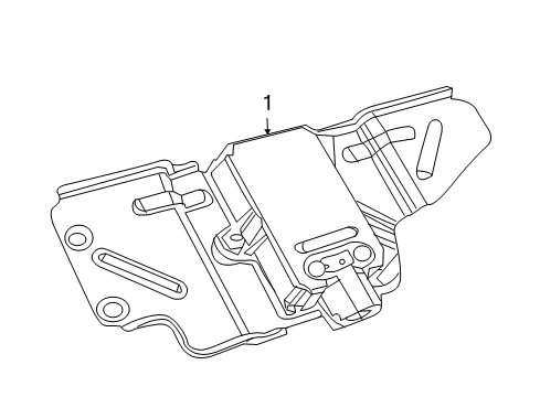2011 Ram 1500 Yaw Rate Sensor Diagram for 56038967AA