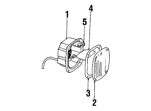 1986 Jeep CJ7 Tail Lamps Diagram