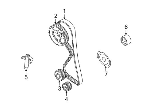2003 Dodge Stratus Blade Diagram for 1840A006
