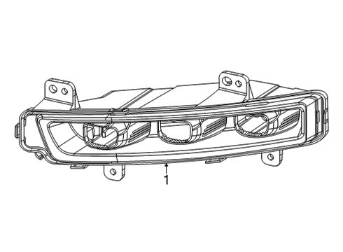 2025 Jeep Grand Wagoneer L Fog Lamps Diagram