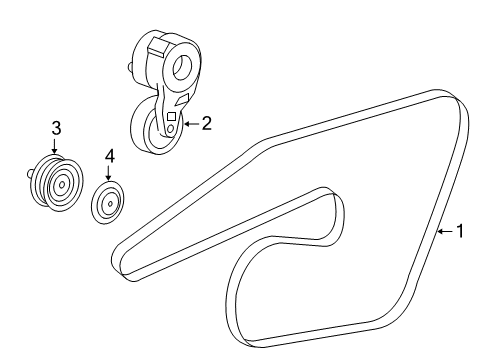 2007 Chrysler 300 Belts & Pulleys - Belts Diagram 2 - Thumbnail