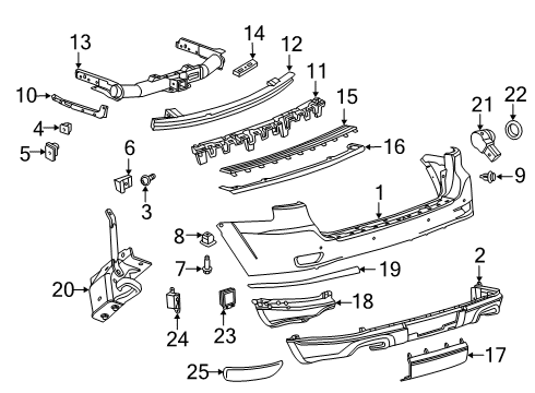 2014 Jeep Grand Cherokee Lower Cover, Rear Diagram for 68111468AB