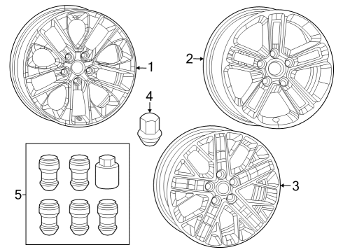 2022 Jeep Wrangler Wheel, Alloy Diagram for 4755588AA