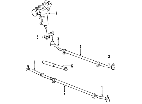 1999 Jeep Grand Cherokee Seal Kit Diagram for 5014665AA