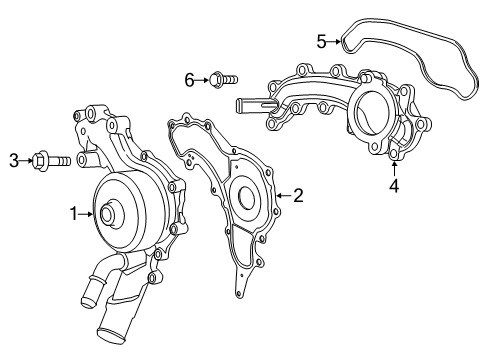 2020 Ram ProMaster 1500 Water Pump Diagram