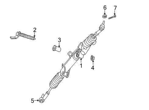 2002 Dodge Durango Gear Assembly Nut Diagram for 6506387AA