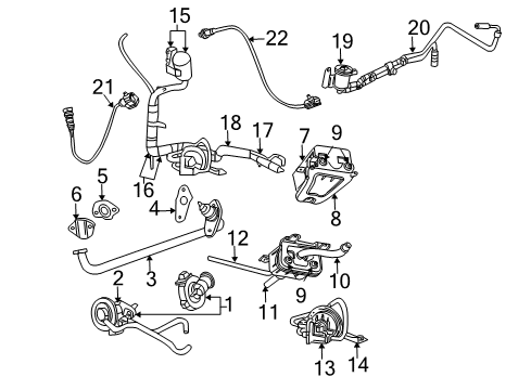 2004 Chrysler Town & Country Camshaft Position Sensor Diagram for 4686353