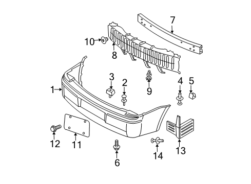 2006 Dodge Charger Bumper Cover, Rear Diagram for 4806188AB