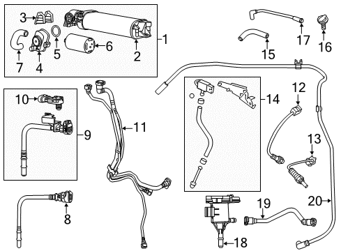 2014 Chrysler 300 Air Hose Diagram for 5038439AC