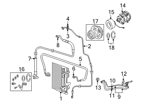 2009 Dodge Charger Liquid Line O-Ring Diagram for 68035280AA