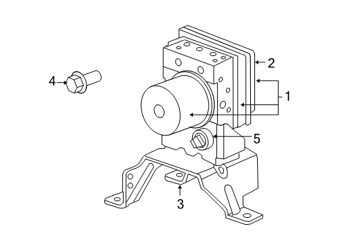 2007 Chrysler Aspen Mount Bracket Diagram for 5170931AB