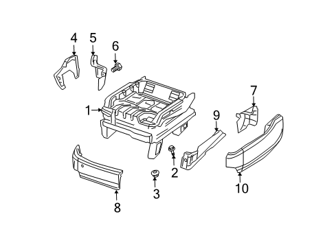 2004 Chrysler Pacifica Inner Cover, Taupe, Front Passenger Side Diagram for YM301L5AA