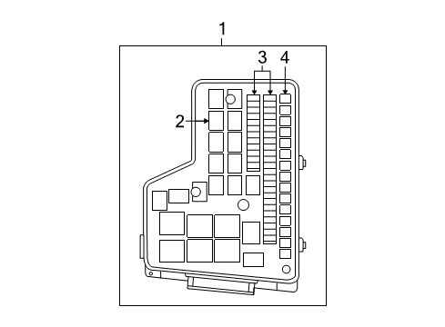2006 Dodge Ram 1500 Fuse & Relay Box Diagram for 4692046AP