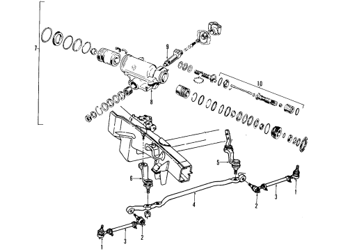 1993 Dodge Dakota Steering Gear Diagram for R0400225