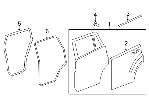 2016 Jeep Patriot Outer Panel, Rear Diagram for 68079394AC