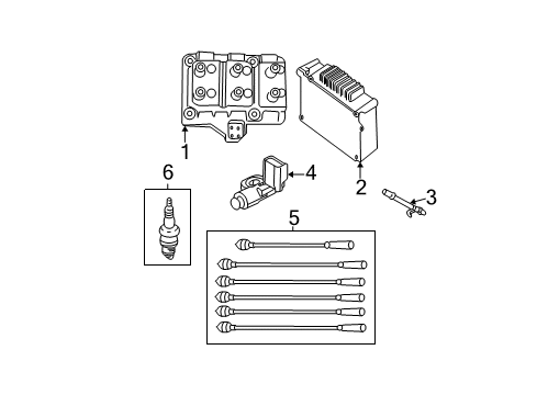 2002 Dodge Grand Caravan Control Module Diagram for R5127675AA
