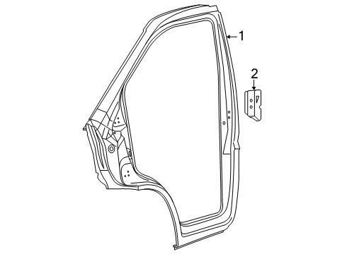 2024 Ram ProMaster EV Aperture Panel Diagram 1 - Thumbnail