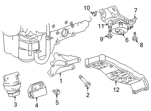 2005 Chrysler 300 Front Mount, Passenger Side Diagram for 4578152AC