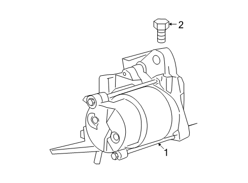 2006 Dodge Ram 1500 Starter Bolt Diagram for 154935AA