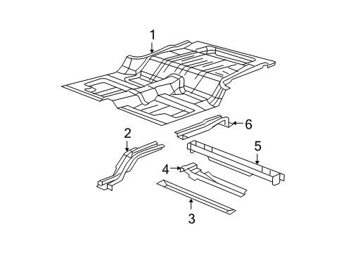 2010 Jeep Wrangler Rear Crossmember Diagram for 68034228AB