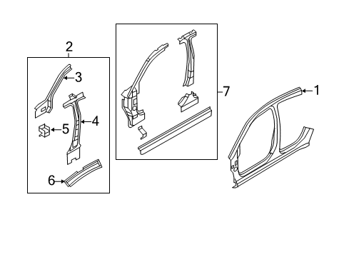 2010 Chrysler Sebring Aperture Panel, Front Passenger Side Diagram for 68021026AD