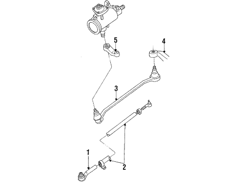 1988 Dodge Ramcharger Tie Rod End Diagram for 4026832