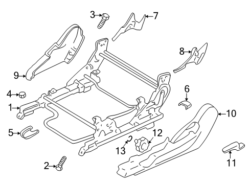 2005 Chrysler Sebring Tracks & Components Diagram 2 - Thumbnail
