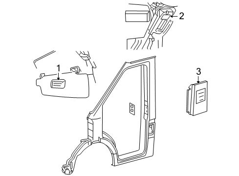 2004 Dodge Sprinter 2500 A/C Label Diagram for 5124359AA