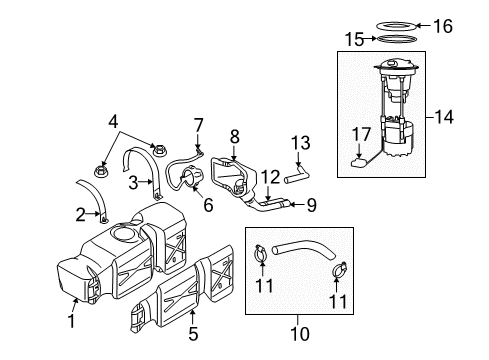 2009 Dodge Ram 1500 Fuel Pump Diagram for 68050962AC