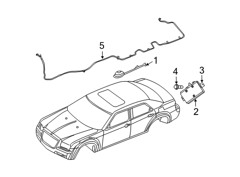 2006 Dodge Magnum Receiver Diagram for 5064024AB