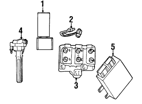 2001 Chrysler Prowler Knock Sensor Diagram for 4686364AA