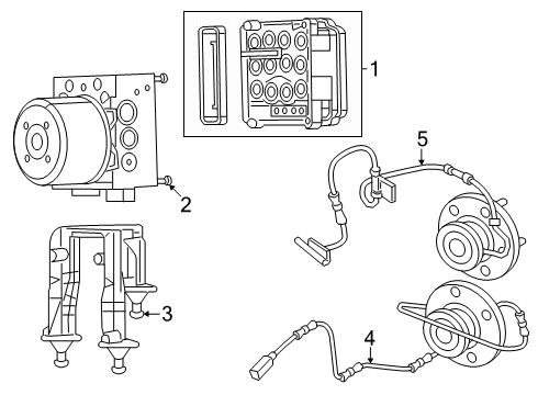 2018 Dodge Charger ABS Components Diagram 1 - Thumbnail