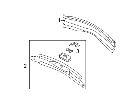2005 Chrysler Pacifica Inner Panel, Rear Diagram for 5054637AB