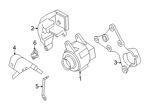 2004 Chrysler Concorde Alternator Diagram for RL608826AA